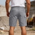 thumbnail image 7 of cfhntfmh Men's Casual Cargo Shorts Stretch Elastic High Waist Work Short with Multi Pockets Lightweight Summer Outdoor Shorts, 7 of 7