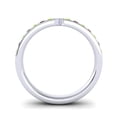 thumbnail image 4 of 0.30 Carat Round Cut Peridot & Garnet Gemstone Unique Engagement Eternity Band for Women Solid 18K White Gold Size 5 by Diamond-Capitals, 4 of 8
