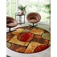 thumbnail image 2 of Rugs.com Cafe Collection Rug – 7 Ft Round Multi Medium-Pile Rug Perfect For Kitchens, Dining Rooms, 2 of 5