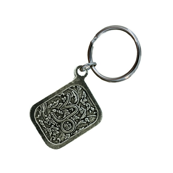 Capricorn Keychain, Horoscope, Zodiac, Star Sign, L089KC Key Fob, Key Ring, Keys, Zipper Pull, Luggage Tag, Pewter, Backpack, Over 300 Keychains Designs, Handmade in the USA