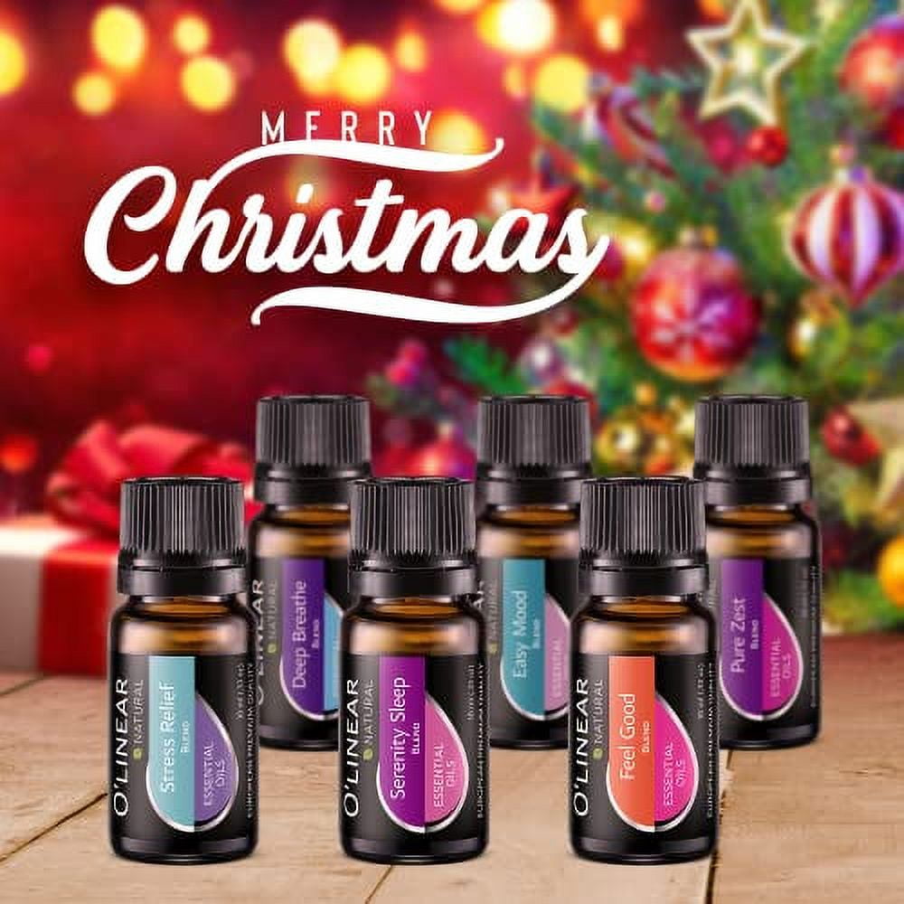 O'Linear Aromatherapy Set - 8 Essential Oils for Stress Relief and  Relaxation, 10ml Each
