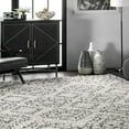 thumbnail image 2 of nuLOOM Vasiliki Moroccan Shag Tasseled Area Rug, 8' x 11', Off-White, 2 of 9
