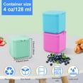 thumbnail image 2 of 4oz Salad Dressing Container To Go Leak-Proof Sauce Container with Lid Food Grade Silicone Salad Dressing Cup Portable Dipping Sauce Cups 4Pack, 2 of 8