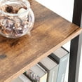 thumbnail image 6 of JJS Industrial 3-Tier Bookshelf, Freestanding Rustic Display Bookcase Storage Rack Shelf Plant Stand for Living Room Home Office, Brown, 6 of 9