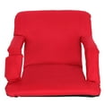 thumbnail image 6 of ZenSports 2 Pack 5 Reclining Folding Stadium Seat Bleacher Chair Red, 6 of 10