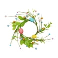 thumbnail image 1 of Pascua anillo de velas Coloful Huevo Garland Garland Spring Artificial Artificial For Farmhouse Home Window Chimenea Centro de mesa, 1 of 7