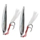thumbnail image 5 of Señuelo de pesca de mar de Metal, placa de hierro Jigging de lanzamiento largo, cebo Artificial duro, 2 uds., 5 of 8