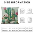thumbnail image 5 of Creowell  Throw Pillow Covers Watercolor Cactus Garden Raster for Clipping Path Collection Succulents Plants Decor Pillow Cases Home Decorative Square Pillowcases, 5 of 5