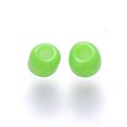 thumbnail image 2 of 6/0 Baking Paint Glass Round Seed Beads Lime Green 4~5x3~4mm Hole: 1~2mm about 4500pcs/pound, 2 of 3