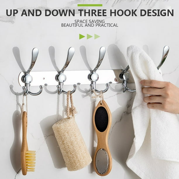 Acheter Crochet de porte en forme de Z en acier inoxydable, porte-serviette  et chapeau pour salle de bain, rangement à domicile, décoration, barre à  serviettes de salle de bain