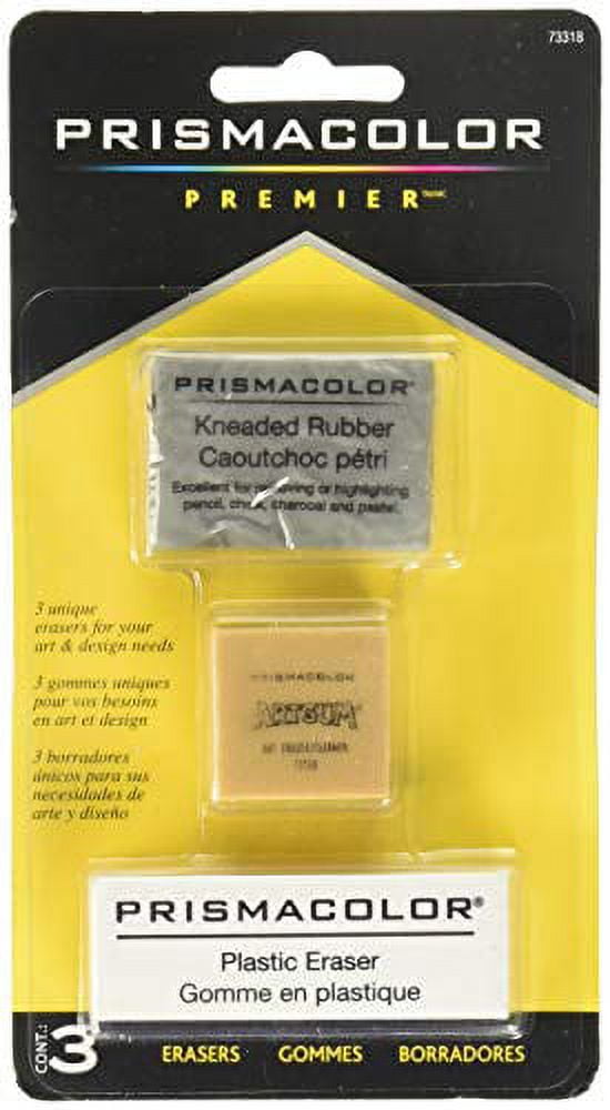 Prismacolor Premier Magic Rub Vinyl Erasers, 3-pack Premium Art