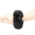 thumbnail image 5 of Women Girls Natural Messy Hair Bun Updo Extensions Wrap Curly Hair Scrunchie Ponytail Hairpieces With Elastic Rubber Band Hairpiece Synthetic Hair Scrunchies Hair Piece Bun, 5 of 7