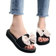 thumbnail image 5 of Viluyesy Womens Slide Sandals, Soft Sole Soft Sole New Style Casual Flatform Slippers White, 5 of 8
