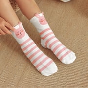 LOFIR Toddler Non-Slip Socks With Grips for for Big Boys and Girls, 5 Pairs of Cute Ankle Socks
