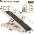 thumbnail image 2 of ABORON Folding Dog Ramp for Bed, 5-Level Adjustable Pet Ramp for Couch, Car and Sofa, Suitable for Small, Large and Senior Dogs and Cats, 2 of 7