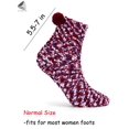 thumbnail image 2 of PULLIMORE Womens Fuzzy Cozy Slipper Socks Winter Warm Fluffy Plush Crew Sleeping Sock (Colorful), 2 of 8