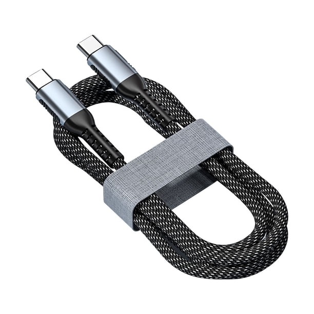 Cable USB Cable de cargador de alimentación de 100 W Velocidad de carga rápida Cable de carga Línea de datos robusta Resistente a la corrosión para AweSitey EL014418-02