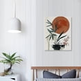 thumbnail image 4 of Acheng Boho Wall Art Prints，Boho Wall Decor, Abstract Geometric Prints Black Beige Terracotta Minimalist Art, Natural Framed Canvas Prints Artwork For Living Room Bathroom Bedroom Wall Decor 16x20 in, 4 of 5