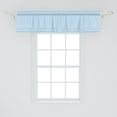 thumbnail image 2 of Ambesonne Quatrefoil Window Valance, Thin Line Tracery, 54" X 12", Pale Azure Blue White, 2 of 3
