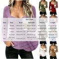 thumbnail image 3 of Women's Square Neck Long Sleeve Tops, Ruched Front Ribbed Knit Fitted Casual Shirts,M,Women's Plus Size, 3 of 8