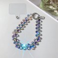 thumbnail image 5 of Crystal beads phone case chain short lanyard strap clip key chain Multiple color accessories FJH, 5 of 5