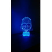 Darth Vader Star Wars 3D Night Light Color Changing Illusion Lamp For Children Kids Fan Gift Christmas Birthday Best Gifts