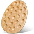 thumbnail image 4 of Namre' Wooden Reversible Deviled Egg Tray with 24 Holes for Easter, 4 of 9