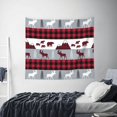 thumbnail image 4 of Daiia Buffalo Plaid Forest Pattern Tapestry 60x51 Inches Wall Hanging Tapestry Artistic Wall Hanging Bedroom Wall Decor Living Room Tapestry Dorm Room Decor, 4 of 9