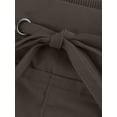 thumbnail image 6 of Paille Women Cargo Shorts Summer Casual Linen Loose Plus Size Street Bottoms Dark Gray 2XL, 6 of 7