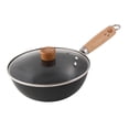 thumbnail image 4 of Sartén Wok antiadherente Cocina de Inducción General Cocina Wok Gas sin recubrimiento Cocinar en ebullición Sartén para freír Wok de fondo plano, 4 of 8