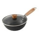 thumbnail image 4 of Sartén Wok antiadherente, utensilios de cocina, sartén, Cocina de Inducción General, Wok de recubrimiento, mango de madera, hierro de, 4 of 9
