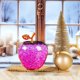 thumbnail image 3 of Adorno De Manzana De Cristal 1 pieza de adorno de manzana de cristal morado,regalo personalizado de Nochebuena para amigos y familiares,decoración romántica navideña. Rkxzt, 3 of 8