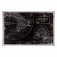 thumbnail image 2 of Benzara Ancient Map Print Global Tray, Gray, 2 of 2