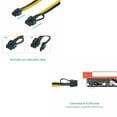 thumbnail image 6 of ALING Mining Power Supply GPU Breakout Board Mining Cables PCI-E 6 Pin to 8 Pin Power Cable Mining Server Breakout Board 50cm, 6 of 8