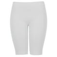 thumbnail image 2 of Gravity Threads Long Biker Shorts For Women - 17" Ladies Legging, White, 2 of 5