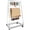 White, variant on Ribbon Holder Organizer Rack, 15 Tier Double-Sided Metal Ribbon Organizer Freestanding Movable Storage,for Craft Room, Cake Shop, Flower Store