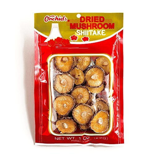 Orchid Dried Shiitake Mushrooms 1 oz each (3 Items Per Order) Walmart