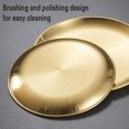 thumbnail image 4 of Stainless Steel Round Plate Camping Dishes Rust-Proof Stackable Food Serving Plate for Salad Fruit Dessert Snack Dinner Plate 20cm, 4 of 5
