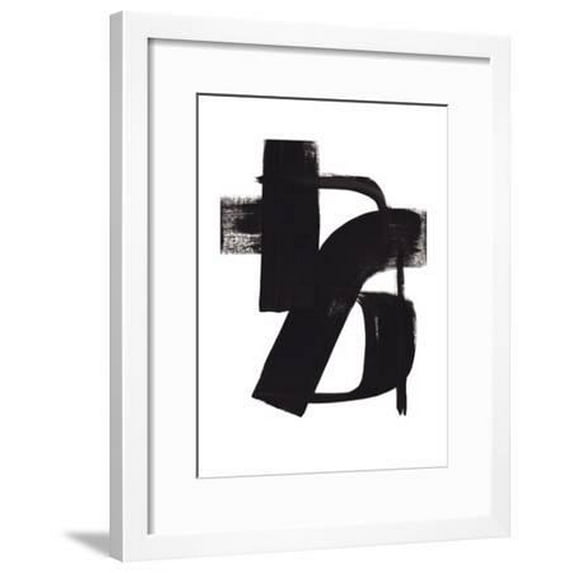 Untitled 1c, Abstract Framed Art Print Wall Art by Jaime Derringer