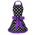 thumbnail image 2 of simhoa Various Color Dots BowKnot Women Cooking Kitchen Restaurant Cafe Apron Bib Dress, 2 of 6