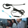 thumbnail image 1 of Single Ear Headset, Noise Cancelling Rugged Wired Monaural Headset Plug and Play  for Computers for Home 3.5mm,Type C, 1 of 7