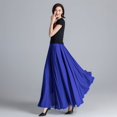 thumbnail image 5 of Elegant Double Layers Ballet Lyricals Dance Skirt for Women Big Swing Performances Long Skirt with Elastic Waist Lining, 5 of 9