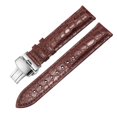 thumbnail image 2 of Correa de reloj de piel de cocodrilo Correa de reloj de piel de cocodrilo con patrón redondo americano adecuada para hombres y mujeres, 2 of 2