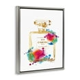 thumbnail image 4 of Stupell Industries Fashion Perfume Gold Rainbow Luster Gray Framed Floating Canvas Wall Art, 24x30, by Amanda Greenwood, 4 of 5