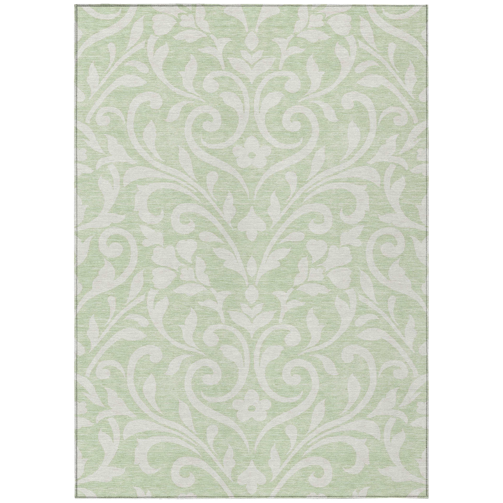 Addison Rugs Chantille Indoor/Outdoor Transitional Floral Aloe Washable Rectangle Rug, 8' x 10'