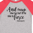 thumbnail image 4 of Inktastic Though She Be but Little She is Fierce Quote Shakespeare Girls Toddler T-Shirt, 4 of 5