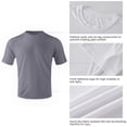 thumbnail image 6 of ZBORIBER Men's Quick-Dry Fit Gym Wicking Athletic Workout Short-Sleeve T-Shirts Sizes S-3XL,Titanium, 6 of 11