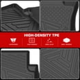 thumbnail image 3 of Ikon Motorsports 3D Molded TPE Floor Mats Fits 2015-2019 Ford Explorert, IKON Style Black Waterproof Non-Slip Floor Liners, Front 2nd Row Carpets 4PCS, 3 of 9
