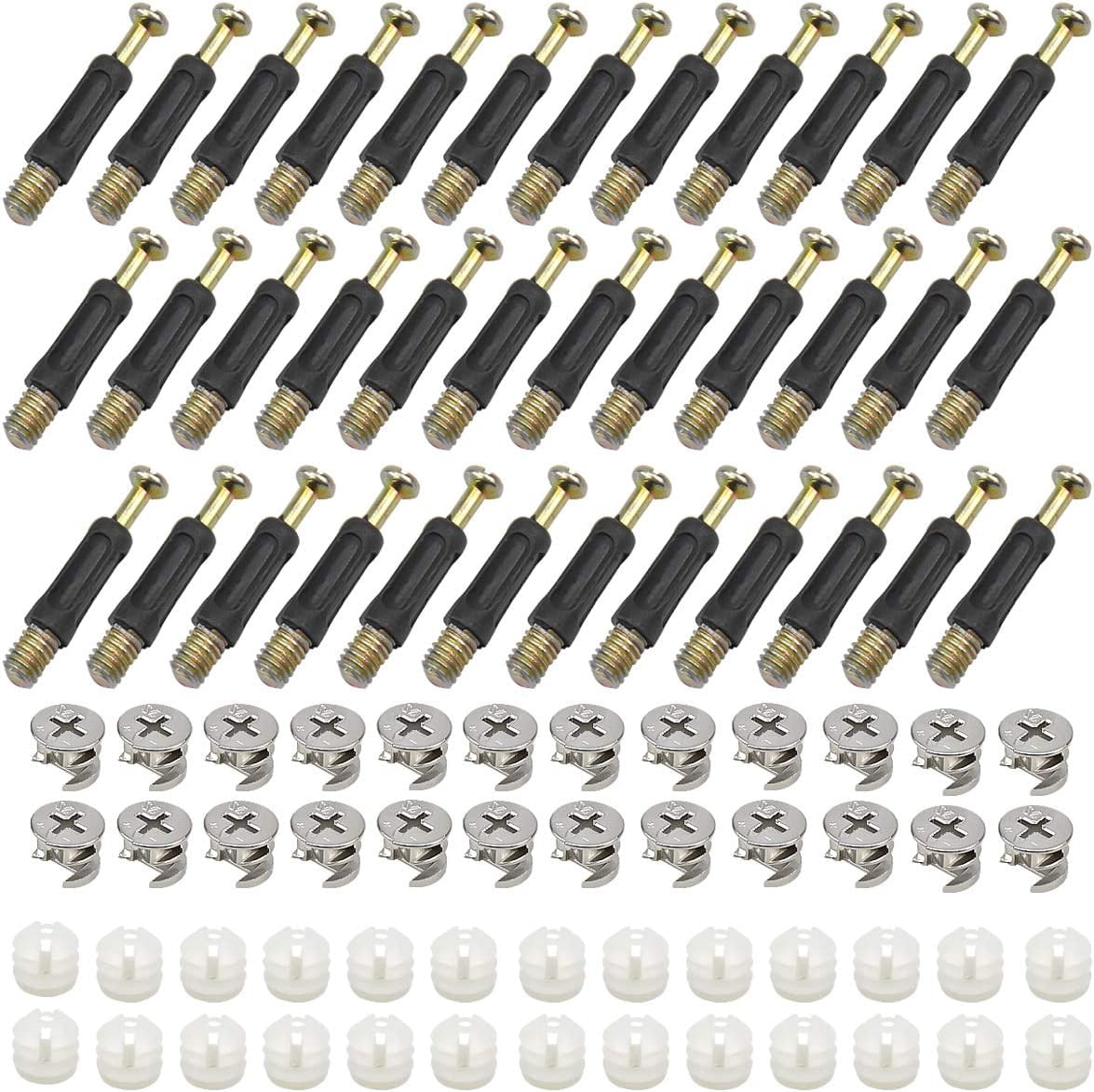 90 Pièces Cam Lock - Serrure à Came Excentrique Convenant Pour Les Connexions De Meubles