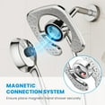 thumbnail image 6 of High Pressure Shower Heads, 7.2Inch 2 in 1 Rainfall Shower head & Handheld Showers with Magnetic Docking System, Ten-Function Handheld Shower Head with 59" Rotatable Stainless Steel Hose (Chrome), 6 of 8